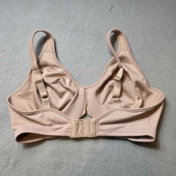 Bali Passion For Comfort Minimizer Bra 34DD Beige Underwire Lace 3385 - Picture 2 of 3